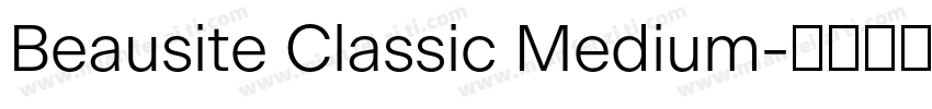 Beausite Classic Medium字体转换